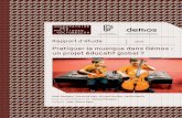Pratiquer la musique dans Démos : un projet éducatif … ACTIONS... · Mécènes : Mécénat Musical Société Générale (Mécène fondateur), Fondation d’entreprise SNCF ...