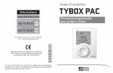 Guide d’installation TYBOX PAC - domotec … · TYBOX PAC Guide d’installation TYBOX Thermostat programmable pour pompe à chaleur Appareil conforme aux exigences des directives