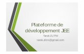 Plateforme de développement JEE - zlitni.comzlitni.com/courses/jee-p3.pdf · • Module Web MVC de Spring ... Plateforme de développement JEE 8 l’Inversion du Contrôle (IoC)