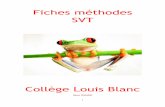 Fiches méthodes SVTcollegelouisblanc.weebly.com/.../4/77148779/fiches_méthodes__svt.pdf · SVT Collège Louis Blanc ... (utiliser des verbes d’action : faire, mélanger, ... Au