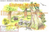 Licence 2 - cours-examens.orgcours-examens.org/.../ECOLO1/L2-S3-EcolGen_Amsellem_Intro.pdf · association végétale" A. P. de Candolle : idées similaires = "stations ... L'écologie