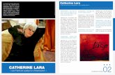 Catherine Lara - coulissesmedias | Interview Musique ...coulissesmedias.com/wp-content/uploads/interview-catherine-lara.pdf · J’aurais pu vivre avec un homme aussi, ... mais j’adore