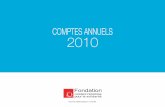 COMPTES ANNUELS 2010 - fondationpartageetvie.orgCA-2010.pdf · En 2010, la Fondation emploie ... (3,9 millions d’euros). Ce déficit net est notamment la conséquence des déséquilibres