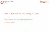 Linux temps réel sur Raspberry Pi (RPi) - Capitole du … · – Programmer une tâche périodique ... – Bons résultats sur x86 pour les versions récentes, 2.6.30 et plus. Linux