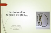 Le stress et la - uclmontgodinne.be · Modification de l’état de santé ... Le stress au travail Définition: ... symptômes de stress aigu / stress chronique