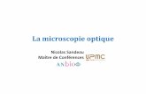 mi cie e - Genopole - Réussir ensemble en Biotechnologie · •of the microscope : NAand the ratio ...