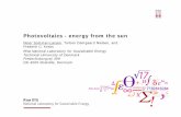 Photovoltaics - energy from the sun - IDA - IDA assesment... · Photovoltaics - energy from the sun Peter Sommer-Larsen, Torben Damgaard Nielsen, and Frederik C. Krebs Risø National