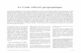Le Code officiel géographique - epsilon.insee.fr · dans le numéro 89 de cette même revue à l’occasion de la parution de l’édition 1999 du Code officiel géographique, en