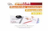 Rentrée scolaire Enquête 2012 - Familles de France · Les nouveautés pour la rentrée ... paire de chaussette échappe à l’inflation : ... diminué de -15,3% en 1 an. D’autres