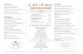 in ôté , nous vous la proposons le soir au Café de Paris. · Gaufres de saumon, herbes vertes et raifort Bruschetta met tomatensalsa en Serrano / aux tomates et Serrano Dankzij