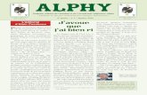 Alphy n∞ 7.qxp Mise en page 1 - Alphonse Allais Bulletin officiel de l’Institut et de l’Académie Alphonse Allais « L’homme ne tue pas seulement pour manger, il boit aussi.