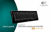 Logitech User’s guide Wireless Keyboard K340 · ... téléchargez le logiciel gratuit Logitech® SetPoint™ à partir du site . Nederlands Uw toetsenbord is nu klaar ... User’s