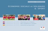 ÉCONOMIE SOCIALE et SOLIDAIRE & SPORT · Dossier thématique « Économie Sociale et Solidaire & Sport » - Ministère des sports - Mars 2018 Dossier thématique « Économie Sociale