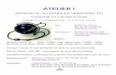 Programme de l'Atelier I - … · PROGRAMME ATELIER I 10% rabais à l’achat du Pendule Universel PU avec la boite en bois en cadeau 1. Introduction • Ses créateurs et l’origine