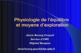 Physiologie de l’équilibre et moyens d’explorationdcem1p7.free.fr/Endocrino/Physiologie de l'équilibre et moyens d... · Physiologie de l’équilibre et moyens d’exploration