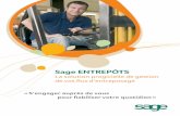 Sage ENTREPÔTS - audentia-gestion.fr · des entreprises: comptabilité et gestion financière, paie et gestion RH, gestion CRM… mais aussi pour la gestion et l’exploitation quotidienne