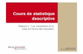Cours de statistique descriptive seance1 … · Lætitia Perrier Bruslé Cours de statistique descriptive Cours de statistique descriptive Séance 1 : Les caractères et la mise en