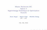 Master Recherche IAC Option 2 Apprentissage Statistique ...sebag/Slides/Cours_ASOA_Unsup_2014.pdf · Master Recherche IAC Option 2 Apprentissage Statistique & Optimisation Avanc es