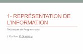 1- REPRÉSENTATION DE L’INFORMATIONicube-avr.unistra.fr/fr/img_auth.php/d/dc/01_-_Numeration_amphi.pdf · Systèmes octal et hexadécimal ... • Problème : l’addition binaire