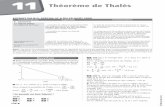 Théorème de Thalès - Centre Madeleine Daniélou - … · 3.1 Figures planes Configuration de Thalès ... On sait de plus que les droites (MN) et ... Chapitre 11 Théorème de Thalès
