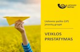 VEIKLOS PRISTATYMAS - Lietuvos paštas · LP įmonių grupės pardavimų portfelio apžvalga 25 26 29 31 32 17 20 22 ... kad pajamos iš šios srities vidutiniškai augs po 7 proc.