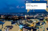 Programm ETH-Tag 2016 - ethz.ch · Dr. Thomas Knecht für sein herausragendes Engagement zur Förderung des Innovationstransfers aus den Schweizer Hochschu-len in die Gesellschaft