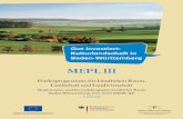 Gut investiert: Kulturlandschaft in Baden-Württemberg · MEPL III Förderprogramme für Ländlichen Raum, Landschaft und Landwirtschaft Maßnahmen- und Entwicklungsplan Ländlicher