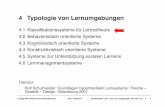 4 Typologie von Lernumgebungen - LMU München · 4.2!Behavioristisch orientierte Systeme 4.3!Kognitivistisch orientierte Systeme ... – intelligenter Dialog (sokratisches Lernen)
