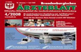 Brandenburgisches Ärzteblatt 4/2008 - laekb.de · (laek@4imedia.com) übermitteln. Verwenden Sie Bilder für Ihren Artikel, ... Seminar „Abgeltungssteuer“ 120 ... Dreifertstraße