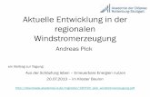 Aktuelle Entwicklungen in der regionalen … · Windkraft in Baden-Württemberg Projektbeispiele: … Baden-Württemberg als ein wesentlicher Fokus. 7 I › EnBW betreibt heute in