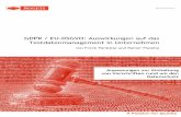 GDPR / EU-DSGVO: Auswirkungen auf das …€¦ · Whitepaper A Passion for Quality Anpassungen zur Einhaltung von Vorschriften rund um den Datenschutz GDPR / EU-DSGVO: Auswirkungen