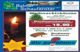 Belmer Schaufenster Dezember 2014 eE aus dem Osnabrücker Land - Schauen Sie vorbei - wirklich schöne Bäume - ... meditative Impulse für Ju- gendliche in der in der Ad- ventszeit