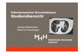 Jessica Rademacher Klinik für Pneumologie - breath …€¦ · – Bindegewebserkrankungen(Kollagenosen) IdiopathischeBronchiektasen Rademacher J, Ringhausen FC. Non-CF-Bronchiektasen