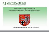 Kanalsanierung Staffelbach Gemeinde Oberhaid, … · Homepage des Bayerischen Landesamtes für Umwelt: Abwasserbeseitigung „… Zum ordnungsgemäßen Betrieb von Kanalisationssystemen