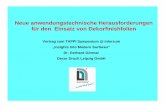Vortrag zum TAPPI Symposium @ Interzum „Insights … · Dr. Gerhard Görmar Decor Druck Leipzig GmbH Neue anwendungstechnische Herausforderungen für den Einsatz von Dekorfinishfolien