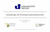 Bonn, 05. Oktober 2017 Niko Paech - bonnimwandel.de · niko.paech@uni-siegen.de | | Grundzüge der Postwachstumsökonomik Bonn, 05. Oktober 2017 Niko Paech