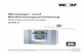 Montage- und Bedienungsanleitung - wolf.eu · • Einstellung der eBUS-Adresse des WPM-1 ..... 13 • Einstellung der PCB-Bus-Adresse der BWL-/BWS-Steuereinheit ..... 13 10. Elektrischer
