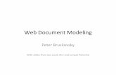 Web Document Modeling - University of Pittsburghpeterb/2480-171/DocumentModeling.pdf · Web Document Modeling Peter Brusilovsky With slides from Jae-wook Ahn and Jumpol Polvichai.