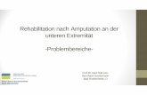 Rehabilitation nach Amputation an der Extremität ... · Reha-Klinikum Bad Rothenfelde Klinik Münsterland Rehabilitation nach Amputation an der unteren Extremität-Problembereiche-Prof.Dr.med.Dipl