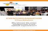 EVENTORGANISATION Checklisten - Stuart Goodman … · 2015-01-14 · Lernen, Leben, Lachen! Stuart Creative Learning EVENTORGANISATION Checklisten Wie können Sie einen erfolgreichen