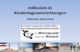 Inklusion in Kindertageseinrichtungen - kosoz.de · Exklusion und der Separation auf. Integration beschreibt einen dynamischen, lange andauernden und sehr differenzierten Prozess