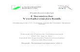 Chemische Verfahrenstechnik - LCVT · Verfahrenstechnik der Universität Bayreuth durchgeführt. Die Anmeldung für das Praktikum „Chemische Verfahrenstechnik“ ist bis zum 13.05.2011