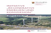 INITIATIVE „REGENERATIVE ENERGIEN UND KONVERSION“ · Bewerben können sich alle Kommunen und Gebietskörperschaften in Rheinland-Pfalz, die von Konversion betroffen sind.