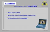 AGENDA Präsentation VON GeoFES - GeoMV ...archiv.geomv.de/geoforum/2009/praesentationen/E4_GeoFES_Such.pdf · ° ELW3-Lagekartenführung ° GW-MESS - Berechnung & Darstellung von