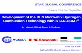 Development of the DLN Micro-mix Hydrogen …mdx2.plm.automation.siemens.com/sites/default/files/Presentation... · Development of the DLN Micro-mix Hydrogen Combustion Technology