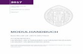 MODULHANDBUCH - philtypo3.uni-koeln.dephiltypo3.uni-koeln.de/sites/phil-fak/lehre_studium/lehramt/... · UNIVERSITÄT ZU KÖLN DEKANAT MODULHANDBUCH BACHELOR OF ARTS DEUTSCH STUDIENPROFIL