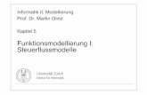Funktionsmodellierung I - files.ifi.uzh.ch · Universität Zürich Institut für Informatik Informatik II: Modellierung Prof. Dr. Martin Glinz Kapitel 5 Funktionsmodellierung I: Steuerﬂussmodelle