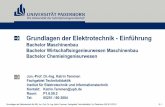 Grundlagen der Elektrotechnik - Einführung · Grundlagen der Elektrotechnik für MB, Jun.-Prof. Dr.-Ing. Katrin Temmen, Fachgebiet Technikdidaktik, Uni Paderborn WS 2011/2012 ...