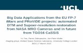 Big Data Applications from the EU FP-7 iMars and …old.esaconferencebureau.com/custom/16M05/bids/ALL/EH_D3_1050_0… · – Automated co-registration of HiRISE, CTX, MOC, THEMIS,