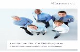 Leitlinien für CAFM-Projekte · CAFM Projekte erfolgreich durchgeführt werden und sich immer die Qualität durchsetzt. ... Sie gestalten eine Produkt-Präsentation effizienter,